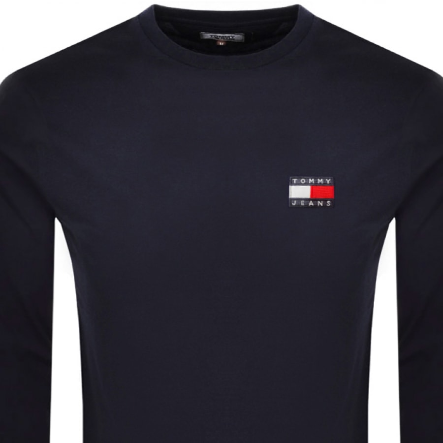 Alternative Image for ProductTommy Jeans Badge Logo Long Sleeve T Shirt Navy2